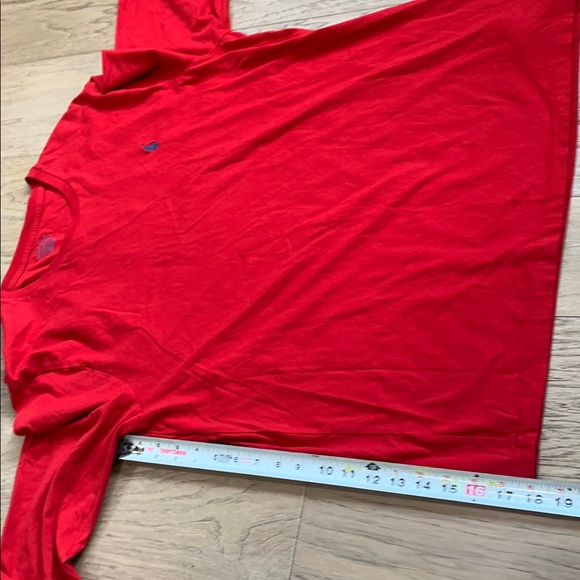 Polo Ralph Lauren Long Sleeve Crew Neck Red T-Shirt Size XL Custom Slim Fit - Picture 4 of 10